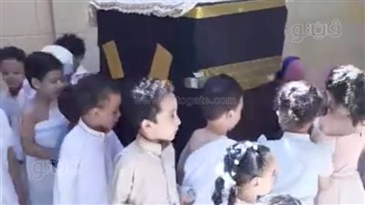 بمجسم للكعبة، حضانة أطفال تحتفل بالمولد النبوى الشريف بالمنوفية
