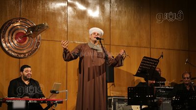 محمود التهامي من حفل المولد النبوي بالصحفيين: نفسي نهتم بالإنشاد الديني أكتر من كده (صور)