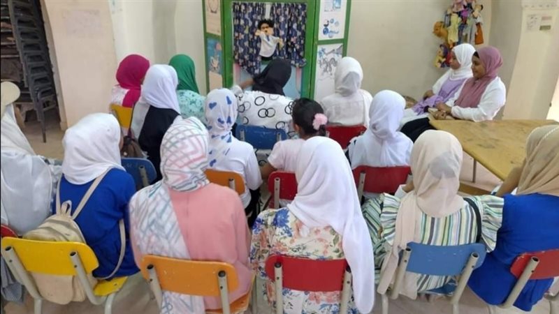 جانب من ورشة الحكي،فيتو