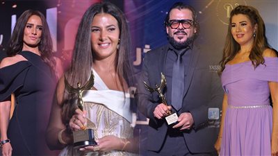 تكريم هنا الزاهد ومنذر رياحنة ودنيا عبد العزيز ورانيا فريد شوقي في مهرجان الفضائيات العربية (صور)
