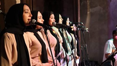 فرقة المكتبة العامة بدمنهور تشارك في مهرجان سماع الدولي للإنشاد الديني (صور)