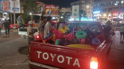 حملة ليلية للقضاء على الإشغالات بشوارع دمياط الجديدة