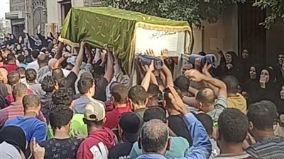 تشييع جنازة الطفل رضا ضحية الغدر بالمنوفية