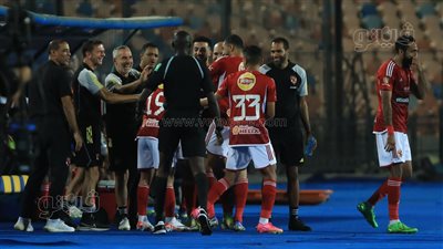 كهربا يحرز الهدف الثاني للنادي الأهلي في مرمى سان جورج 