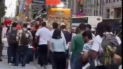 عربات الحلال المصري تنتشر في أمريكا، طوابير السياح ينتظرون الطعام (فيديو)