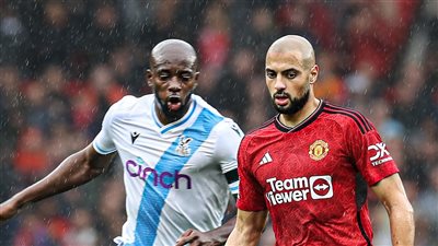 الدوري الإنجليزي، كريستال بالاس يتقدم على مانشستر يونايتد 0/1 في الشوط الأول 