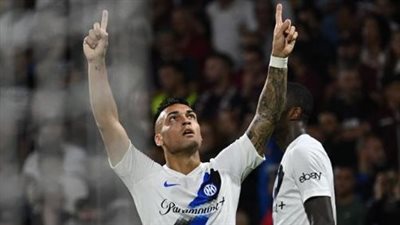 الدوري الإيطالي، إنتر ميلان يتقدم على لاتسيو 0/1 في الشوط الأول 