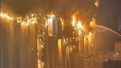 خسائر بعشرات ملايين الجنيهات.. الفحص الأولي لحريق مبنى مديرية أمن الإسماعيلية 