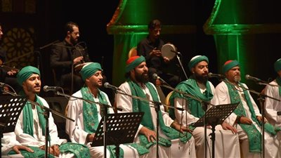 ابتهالات دينية للحضرة الصوفية بأوبرا الإسكندرية