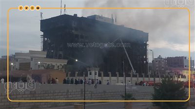 النيران التهمت 9 طوابق.. ليلة رعب عاشتها الإسماعيلية بسبب حريق مديرية الأمن (فيديو جراف)