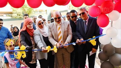 افتتاح أعمال التطوير ورفع الكفاءة بمدرسة نجيب محفوظ بأسوان (صور)