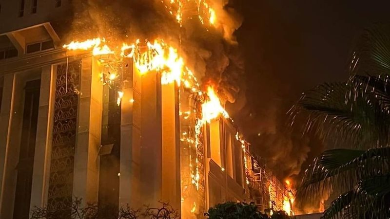 حريق مديرية أمن الإسماعيلية،