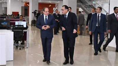 السيسي يزور المقر الجديد لرئاسة مجلس الوزراء بالعاصمة الإدارية الجديدة