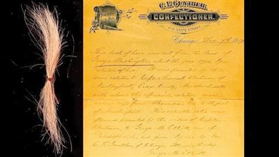 خصلة من شعر جورج واشنطن معروضة للبيع في مزاد بـ 45 ألف دولار