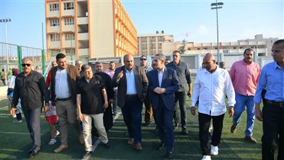 احتفالا بالعيد القومي، محافظ الغربية يفتتح ثلاثة ملاعب بمركز المحلة الكبرى