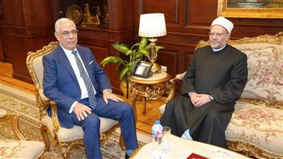النائب العام يستقبل مفتي الجمهورية ووزير العدل السابق