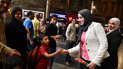 شاهد احتفال السكك الحديد بنصر أكتوبر 