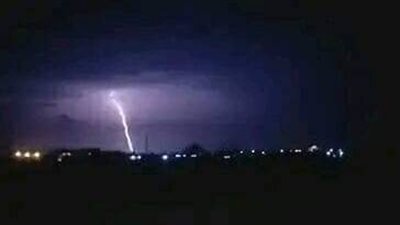شاهد، برق ورعد بسماء مطروح