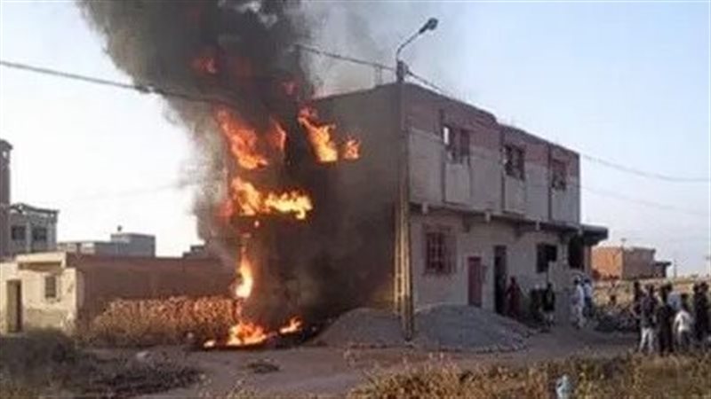 حريق شقة سكنية بالشرقية،فيتو