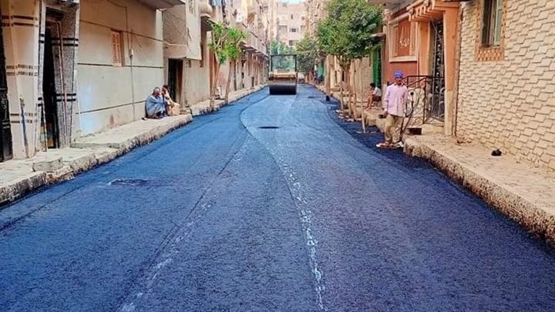 رصف الشوارع باسيوط،