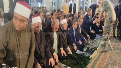مفتي الجمهورية يؤدي صلاة الجمعة بالسيد البدوي في احتفالات العيد القومي لمحافظة الغربية