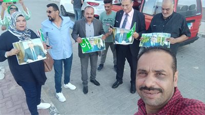 توافد أعضاء الوفد ببورسعيد على مقر الحزب لتأييد يمامة في انتخابات الرئاسة 
