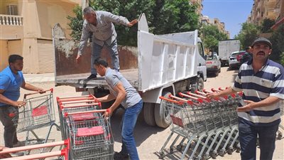 رفع 1500 حالة إشغال بالشوارع الرئيسية بحي العمرانية