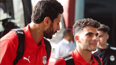 بعثة منتخب مصر تغادر مطار القاهرة استعدادًا للسفر لأبو ظبي (صور)