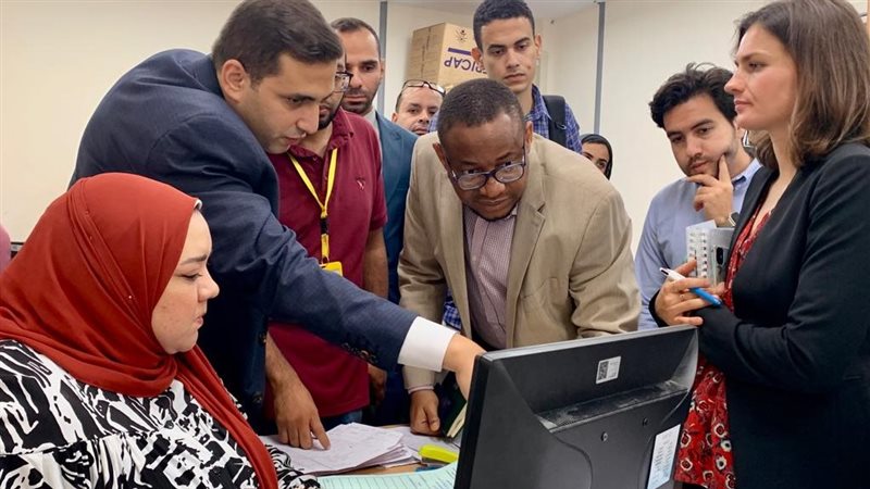 جانب من الزيارة،