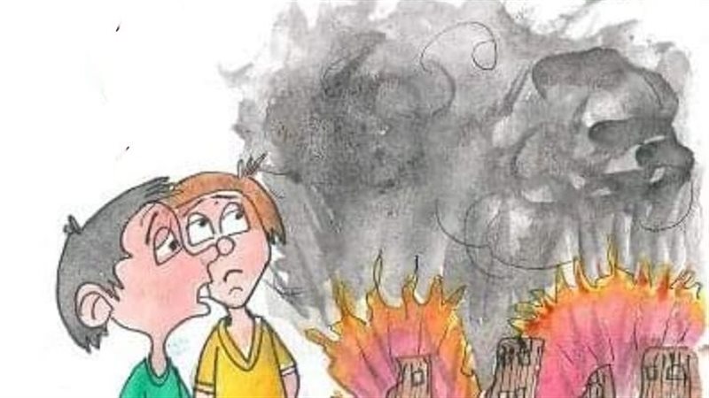 طوفان الاقصي في كاريكاتير