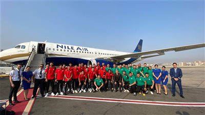 بشعار المنتخب، النيل للطيران تسير رحلة خاصة لنقل بعثة المنتخب الوطني