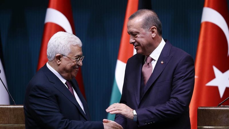 أردوغان ومحمود عباس،