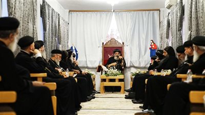 البابا تواضروس يلتقي مجمع كهنة ميلانو