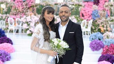 أول فيديو من حفل زفاف تامر عاشور