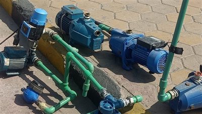 حملة مكبرة لإزالة وصلات المياه غير القانونية بدمياط الجديدة