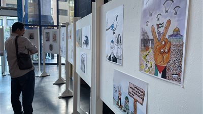 معرض للصور والكاريكاتير عن القضية الفلسطينية والشعب المقاوم (صور)