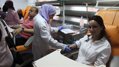 الجيزة تشارك في فعاليات حملة التبرع بالدم للشعب الفلسطيني