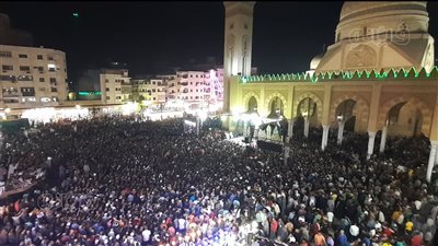 مليونية في حب شيخ العرب، ياسين التهامي يحيي الليلة الختامية لمولد السيد البدوي (فيديو) 