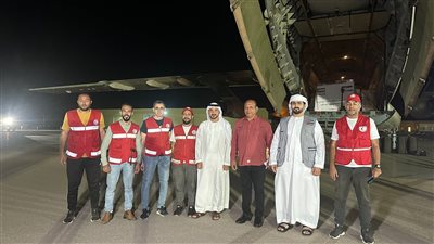 مطار العريش يستقبل طائرة مساعدات جديدة تمهيدا لنقلها لقطاع غزة