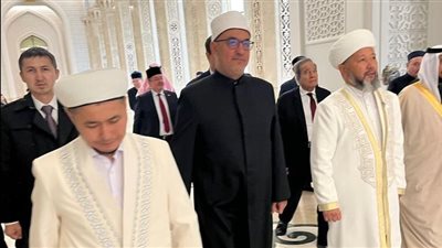 أمين البحوث الإسلامية يلتقي مفتي كازاخستان ويناقشان محاور التعاون العلمي المشترك