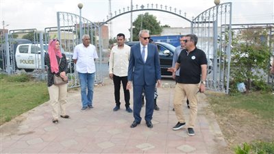 محافظ القليوبية يتفقد حديقة منطقة طابا على الطريق الزراعي وأعمال الرصف ببنها