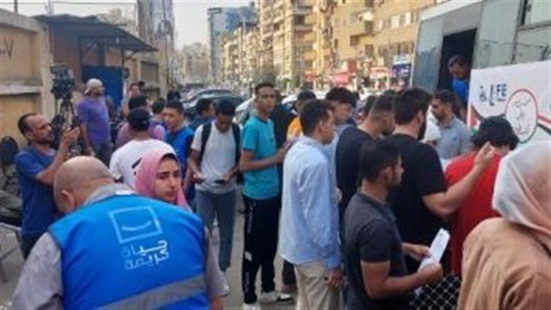 اقبال المواطنين للتبرع
