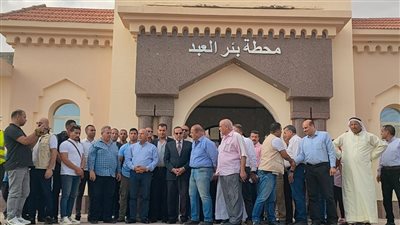 وزير النقل يتفقد مشروع إعادة تأهيل وتطوير خط السكة الحديد الفردان - بئر العبد 