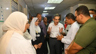جولة مفاجئة لمحافظ الغربية لمحطة مياه كفر الزيات ومستشفى كفر الزيات العام
