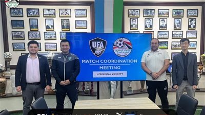 المنتخب الأوليمبي بالأحمر وأوزبكستان بالأزرق فى اللقاء الودي غدا