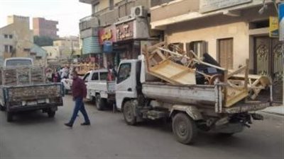 رفع 559 حالة إشغال متنوعة وإغلاق نادي صحي بأحياء الدقي والعجوزة