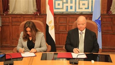 محافظا دمياط والقاهرة يشهدان توقيع بروتوكول تعاون لإنشاء مركز معلومات شبكات مرافق 