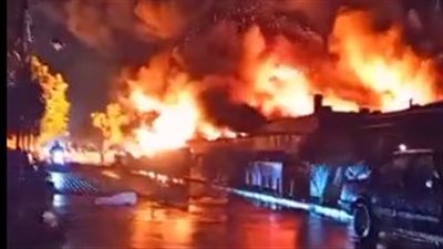 حريق كبير في شمال لبنان (فيديو)