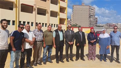 تفاصيل إنشاء 70 فصلا بمجمع مدارس العجمي بالإسكندرية (فيديو وصور)