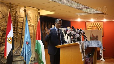 البلشي يدعو الصحف والقنوات المصرية للوقوف مع القضية الفلسطينية وكشف جرائم الإعلام الغربي ( فيديو وصور )